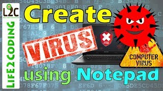 How to Create a Virus using Notepad [upl. by Beeck]