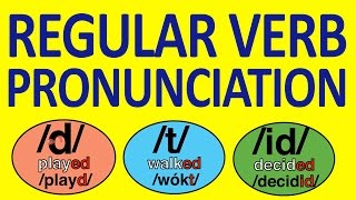 REGULAR VERBS PRONUNCIATION 23 06 2013 [upl. by Ecyned]