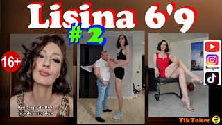 Ekaterina Lisina 69205cm2 Tik Tok  lisina15 TALLEST SUPERMODEL [upl. by Niple]