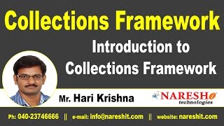 Introduction to Collections Framework  Core Java Tutorial  Mr Hari Krishna [upl. by Enelaehs]