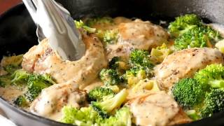 Creamy Chicken Broccoli Skillet [upl. by Oile]