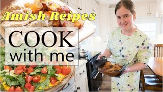 Amish Recipes  Mennonite Style Cooking 3 meals  6 recipes [upl. by Yerfej]