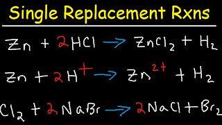 Single Replacement Reactions and Net Ionic Equations [upl. by Judy449]