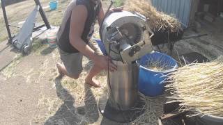 Homemade Wheat Thresher [upl. by Japheth963]