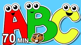 quotAlphabet Songs Collectionquot amp More  Busy Beavers 70 Min Compilation Learn to Sing the ABCs Baby [upl. by Anairol]