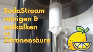 SodaStream reinigen amp entkalken  Mit Zitronensäure gegen Keime amp Kalk [upl. by Chad636]