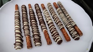 CHOCOLATE COVERED PRETZEL RODS [upl. by Asselim70]