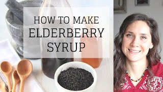 How to Make Elderberry Syrup with Dried Elderberries  Bumblebee Apothecary [upl. by Eenolem]