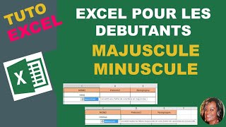 Comment mettre un mot minuscule en majuscule dans Excel [upl. by Waers]