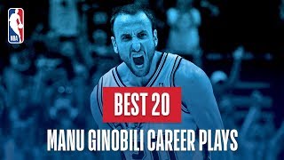 Manu Ginobilis Best 20 Plays of His Career [upl. by Essenaj]