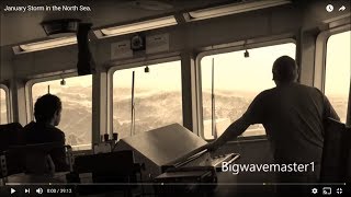 🔴 TERRIFYING Footage What Its Like OnBoard a Ship In a North Sea STORM waves Storm oceansoun [upl. by Lrad804]