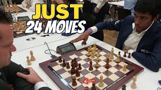 Praggnanandhaa Just needs 24 Moves [upl. by Athene]