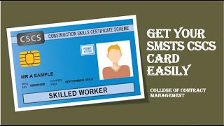 GET YOUR SMSTS CSCS CARD EASILY [upl. by Inah]