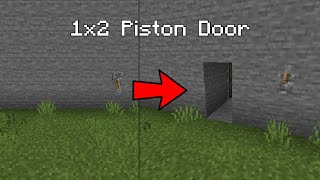 Minecraft How to Make a 1x2 Piston Door [upl. by Bunker179]