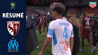 FC METZ  OLYMPIQUE DE MARSEILLE 1  1  Résumé  FCM  OM  20202021 [upl. by Acire]