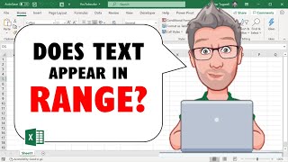 Excel Check IF RANGE of Cells Contains SPECIFIC TEXT [upl. by Llertnom]