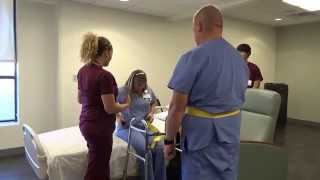 Physical Therapy Transfer Training  How To Transfer From Wheelchair To Bed [upl. by Ahcirt]