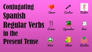 How to Conjugate Spanish Regular Verbs in the Present Tense [upl. by Amsab]