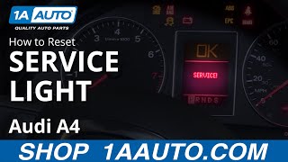 How to Reset Service Light 0409 Audi A4 [upl. by Chilson]