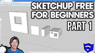 GETTING STARTED with SketchUp Free  Lesson 1  BEGINNERS Start Here [upl. by Charline]