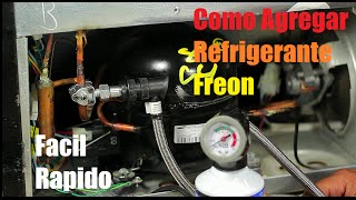 Como Cargar Gas A Un Refrigerador Simple [upl. by Sesmar]