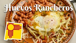 HOW TO MAKE HUEVOS RANCHEROS WITH HATCH GREEN CHILE Simple Authentic Recipe Using the Best Chile [upl. by Omik]