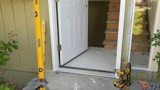 Jeld Wen Front Door Installation  Really crappy products and craftsmanship PART 1 [upl. by Lled]