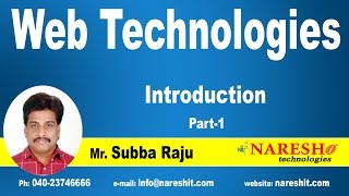 Introduction to Web Technologies  Part 1  Web Technologies Tutorial [upl. by Biddie]