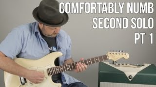 Comfortably Numb Second Solo Guitar Lesson Pt1 David Gilmour [upl. by Jonathon555]