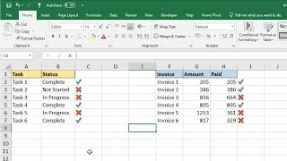 Insert a Tick Symbol in Excel  5 Examples [upl. by Adyeren]