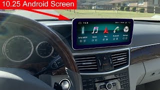 1025quot Android Screen Installation for Mercedes E Class W212 [upl. by Eatnoj616]