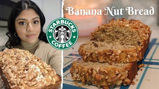 Starbucks Banana Nut Bread Copycat Recipe [upl. by Oiramal764]