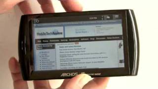 Archos 5 Android Internet Tablet Video Review [upl. by Backer]