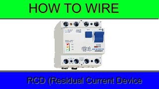 How To Wire Residual Current Device RCD [upl. by Scribner389]