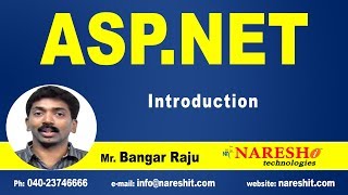 ASP NET Introduction  ASPNET Tutorials  MrBangar Raju [upl. by Malonis81]