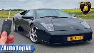 Lamborghini Murcielago REVIEW on AUTOBAHN NO SPEED LIMIT by AutoTopNL [upl. by Lleoj]