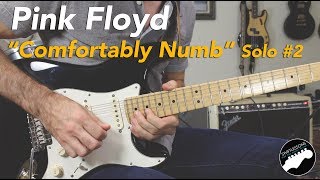 Pink Floyd quotComfortably Numbquot 2nd Solo Guitar Lesson  Part 1 [upl. by Drummond]