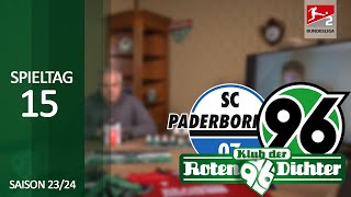 Klub der Roten Dichter 15 Spieltag  SC Paderborn vs Hannover 96 [upl. by Yenor354]