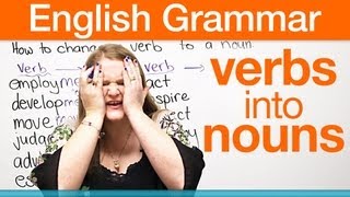 How to change a verb into a noun [upl. by Mae]