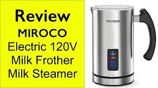 Review Miroco Milk Frother  How to make froth milk at home [upl. by Aynotan62]