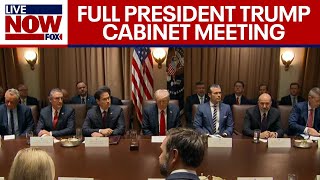 Trump Cabinet Meeting President Trump hosts meeting with Elon Musk DOGE  FULL [upl. by Desimone]