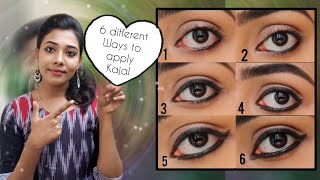 How to apply kajal easily in 6 different ways in TamilBased on your eye shapeAbhi Sekar [upl. by Atsirtal115]