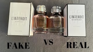 Fake vs Real Givenchy LInterdit Perfume 80 ML Eau De Parfum [upl. by Ravo]