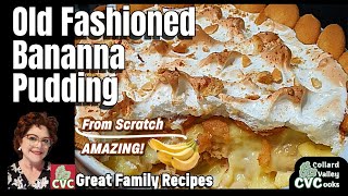 Homemade Banana Pudding  Old Fashioned Recipes [upl. by Elise]