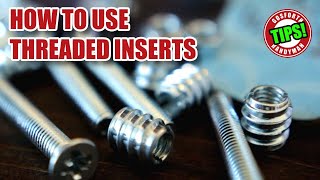 Tips to use THREADED INSERTS in wood [upl. by Lupita]