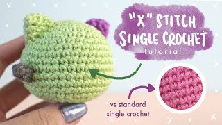 FOR BEGINNERS How to Single Crochet Cross Stitch [upl. by Notnert]