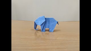 Origami Elephant Easy  How To Make A Paper Elephant Easy [upl. by Jobie]