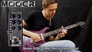 MOOER 008 Micro Preamp Cali MK3  Sounds Test CleanRockMetal [upl. by Amak]