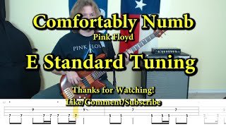 Comfortably Numb  Pink Floyd Bass Cover with Tabs [upl. by Sadoc750]