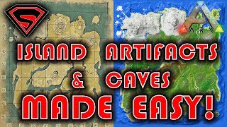 ARK SURVIVAL EVOLVED THE ISLAND ARTIFACTS amp CAVES MADE EASY [upl. by Ennad247]